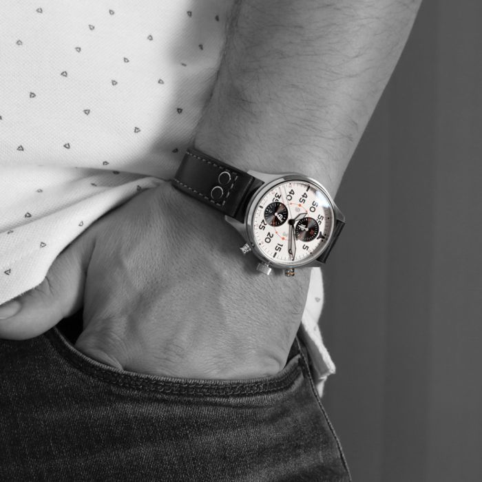 Nav.B-Chrono 42 Silver B-Type