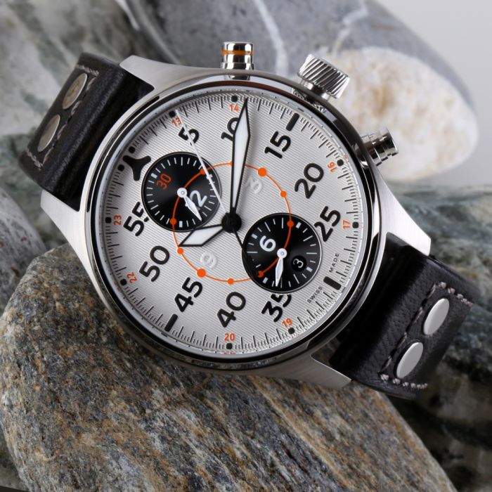 Nav.B-Chrono 42 Silver B-Type