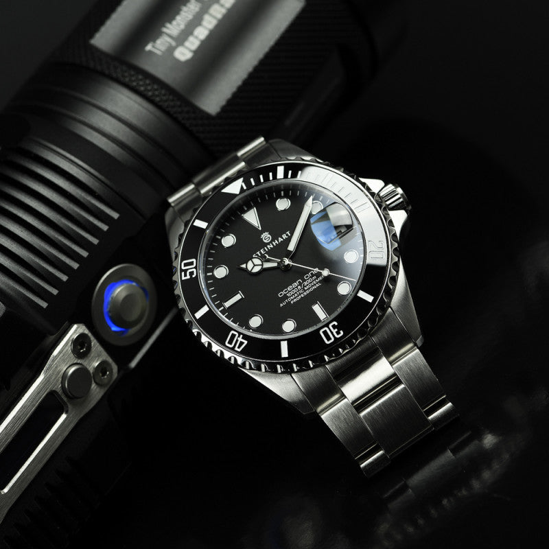 Steinhart ocean one 39 best sale black ceramic