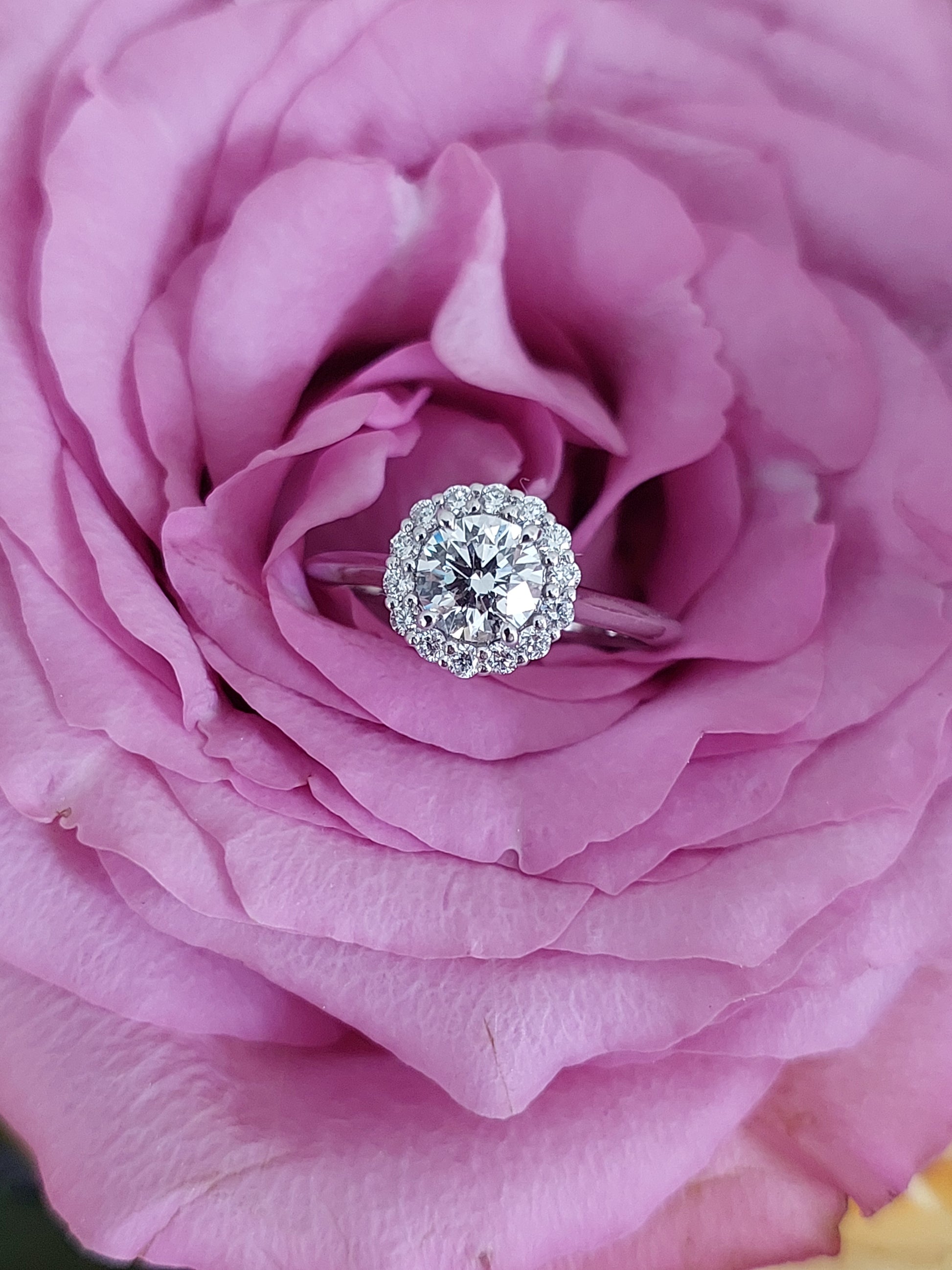 0.7 Carat Round Diamond Engagement Ring