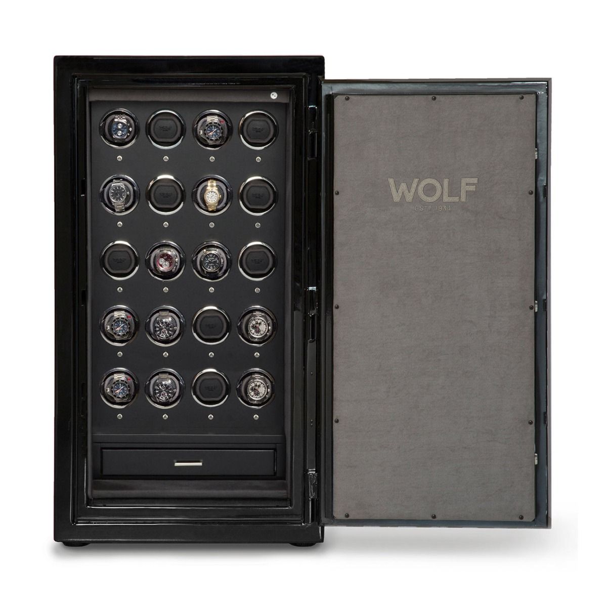 Atlas 20 Piece Winder Safe Onyx