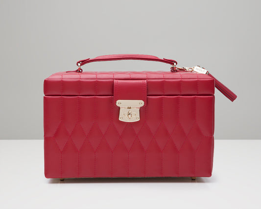 Caroline Medium Jewellery Case Red