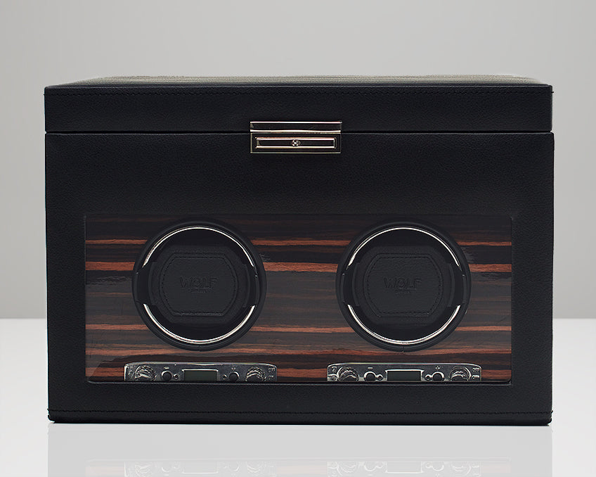 Roadster Double Watch Winder With Storage