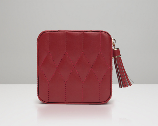 Caroline Zip Travel Case Red