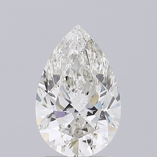Pear Cut Lab Grown Diamond 1.80 Carat H/SI1