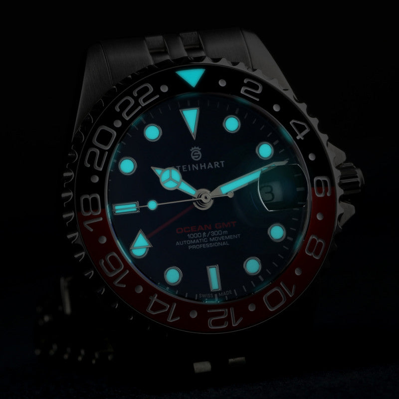 Ocean 39 GMT.2 BLACK-RED Ceramic