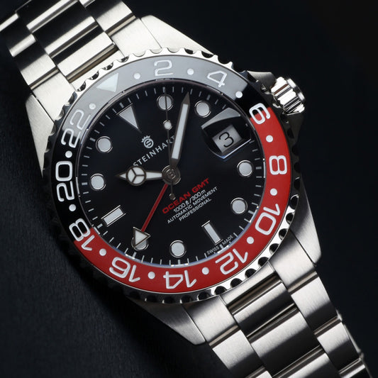 Ocean 39 GMT BLACK-RED Ceramic